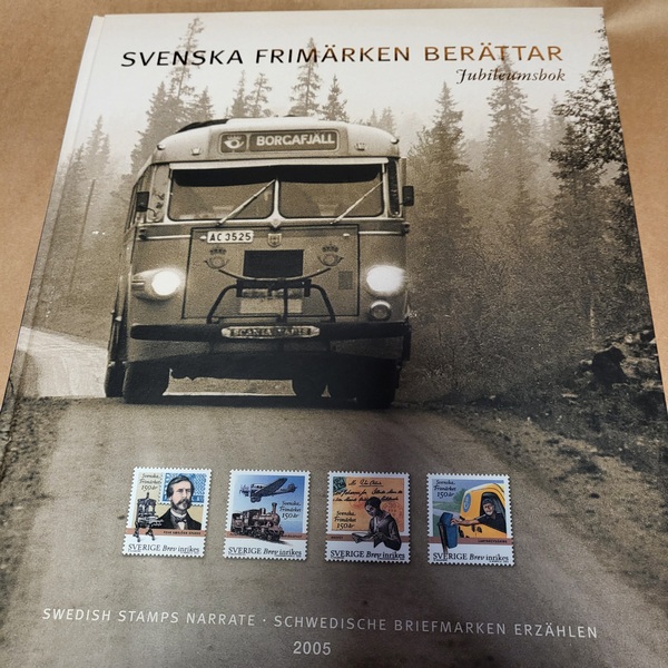 Svenska frimärken berätter - jubileumsbok 2005. 63 frimerker