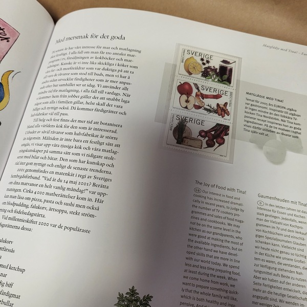 Svenska frimärken berätter - jubileumsbok 2005. 63 frimerker