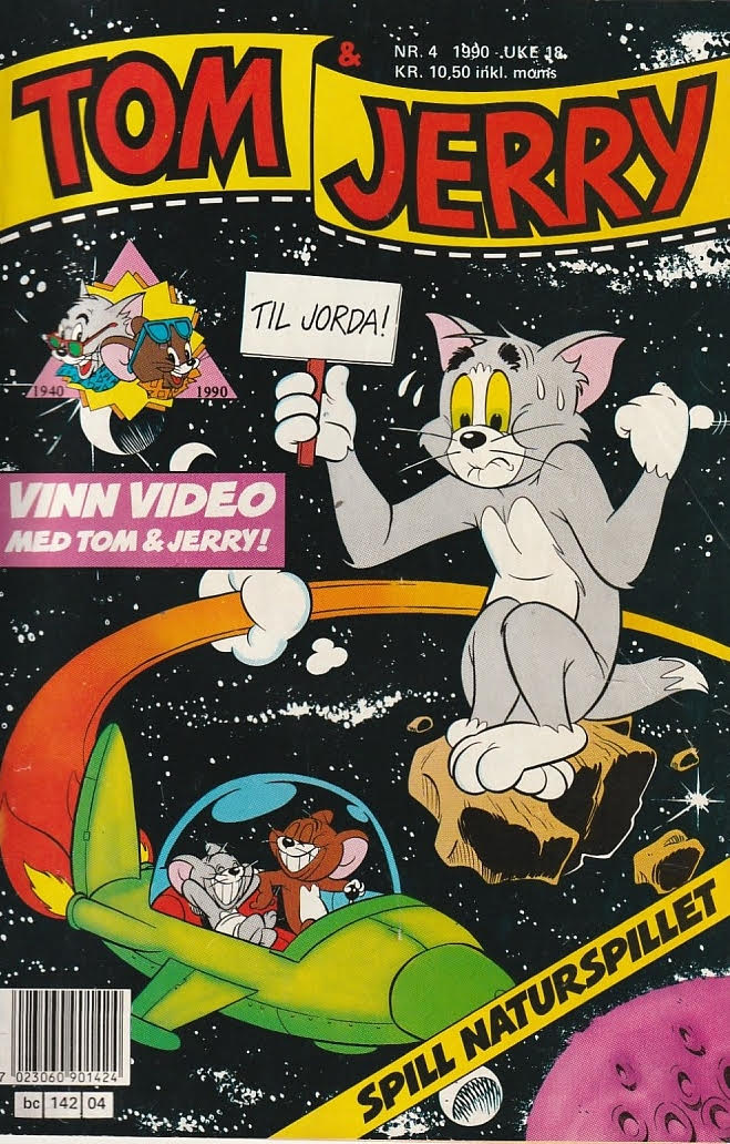 Tom & Jerry - 1990 - nr.3 og 4. Bladene er i fra brukbar til god stand. 