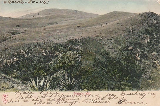 Pieter's Hill. Postgått Bloemfonten, Orange River Colony 1905.